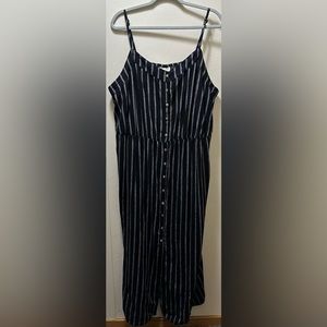 Universal Thread Striped Linen Blend Maxi Dress Size 3X